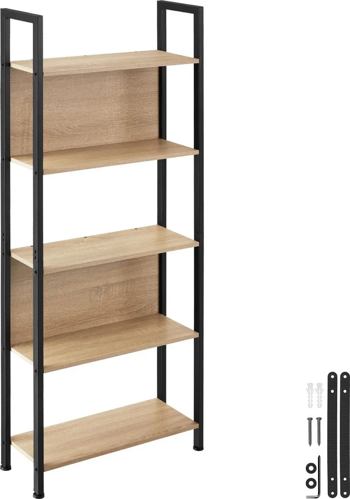 Étagère Westport 62x24x165,5 cm en Chêne Sonoma - Style Industriel