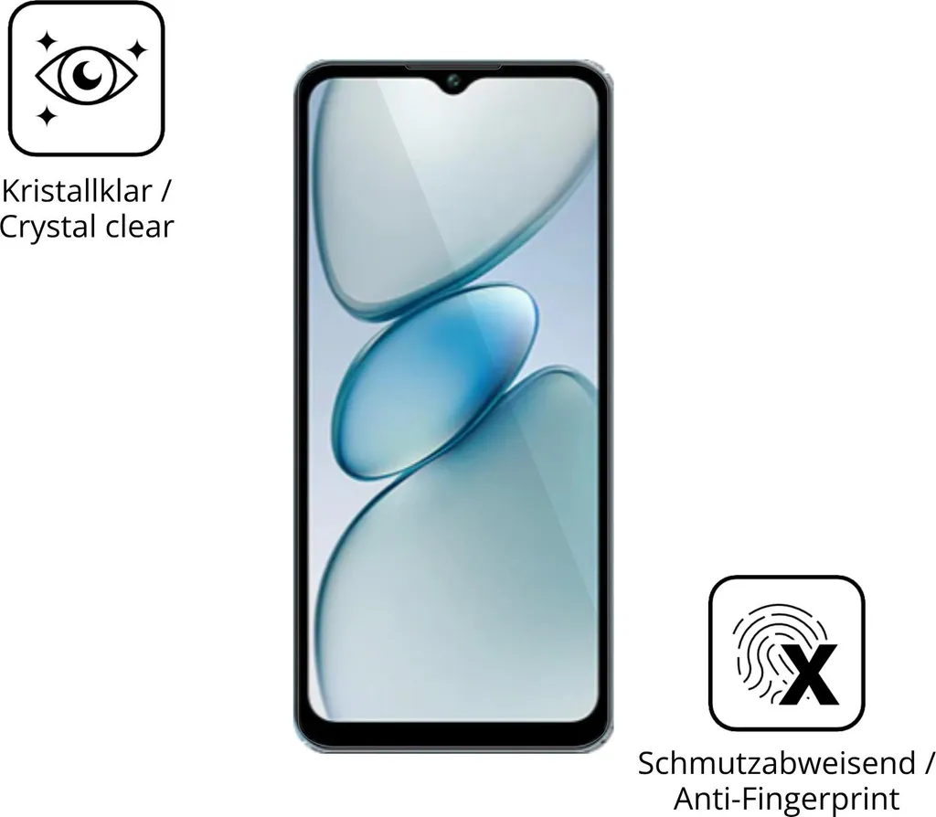 Dipos 2 Pellicole Protettive In Vetro Flessibile 9H Per Oukitel WP2, Anti-urto, Made In Germany
