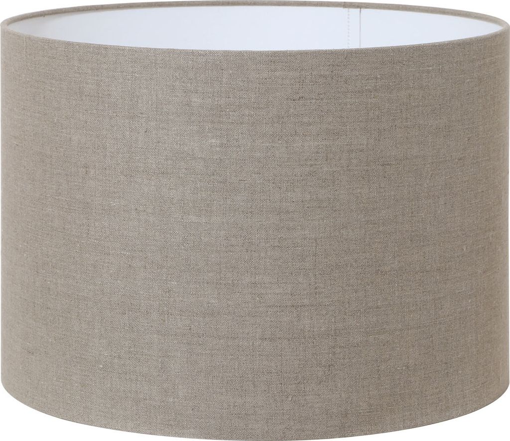 Light & Living Lampenschirm Zylinder 40-40-30 cm DARK LINEN für Wohnzimmer Esszimmer Schlafzimmer usw.