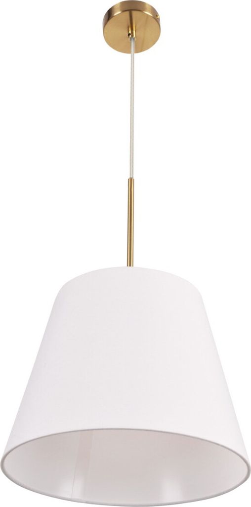 Lampa wisząca ELEN biało-złota 1xE27x20W tkanina Zdjęcie produktu 