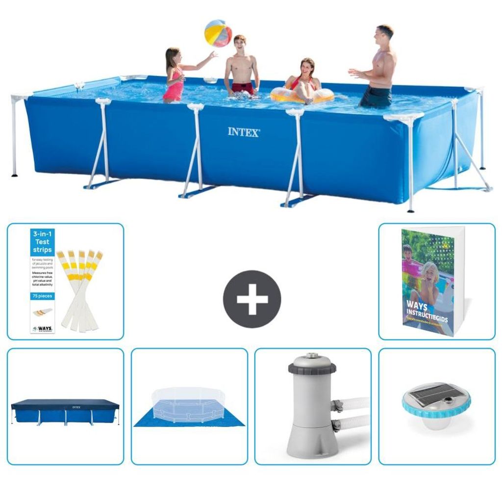 Rechteckiger Frame Pool - 450x220x84 cm - 7-teilig S74