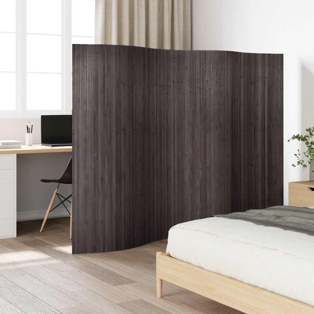 Divisorio per ambienti in bambù grigio 250x165 cm Immagine del prodotto 