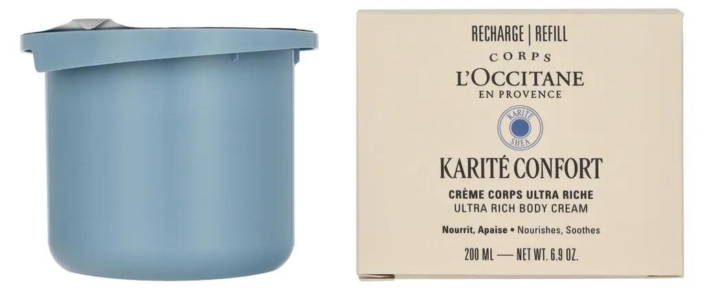 Adieu Peau Sèche avec la Recharge Crème Corps Karité L'Occitane 200 ml
