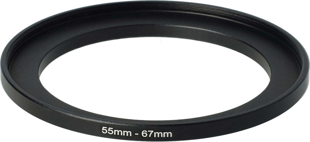 vhbw Step-Up-Ring Adapter 55mm - 67mm für Kamera Objektiv - Produktbild 