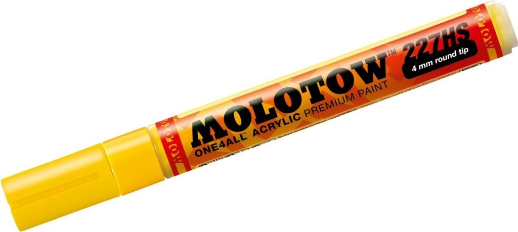 Permanentmarker One4All 227 HS nachfüllbar 4mm zinkgelb Packung mit 6 Stück