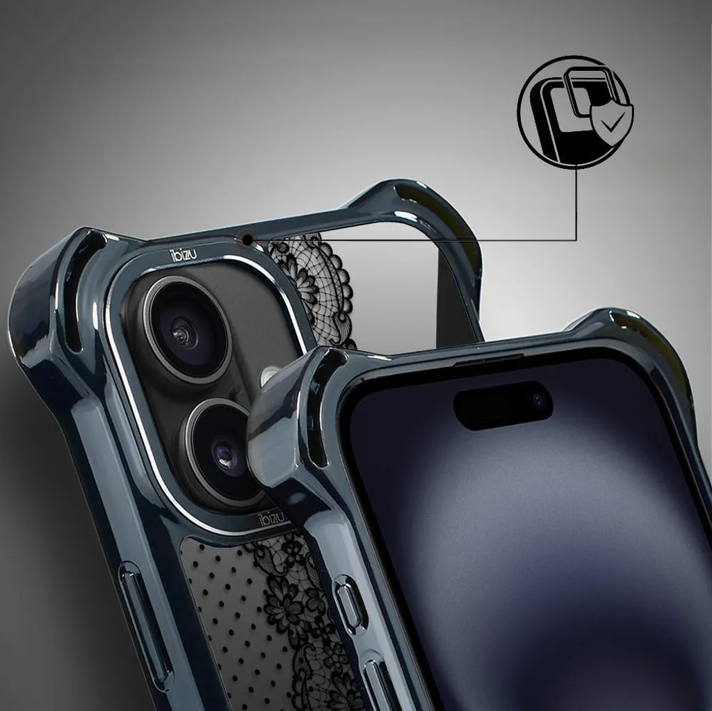 Coque MagSafe iPhone 16 Plus ultra résistante Ornamental Lace - 3
