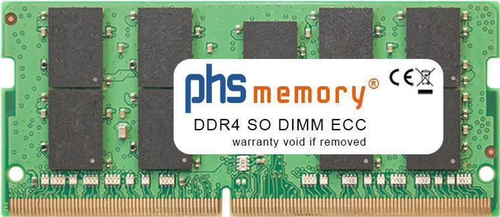 PHS-memory 16GB RAM Speicher für Dell Precision 5530 DDR4 SO DIMM ECC 2666MHz PC4-2666V-P (SP276169)