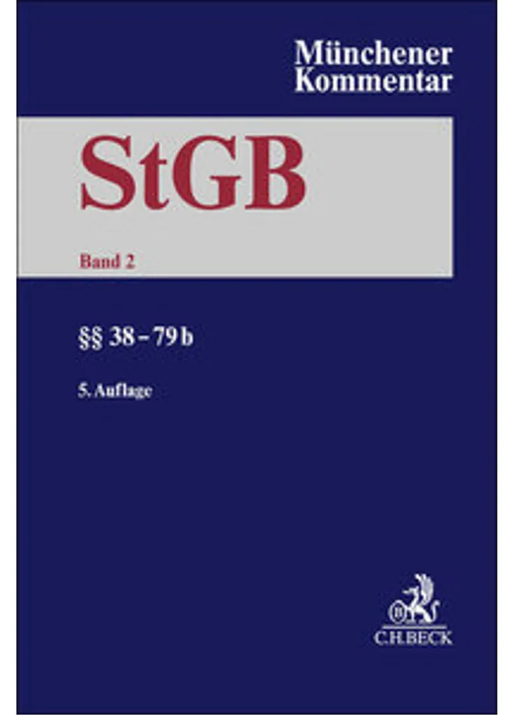 Livre Droit Pénal Allemand Münchener Kommentar StGB Vol 2 Code pénal