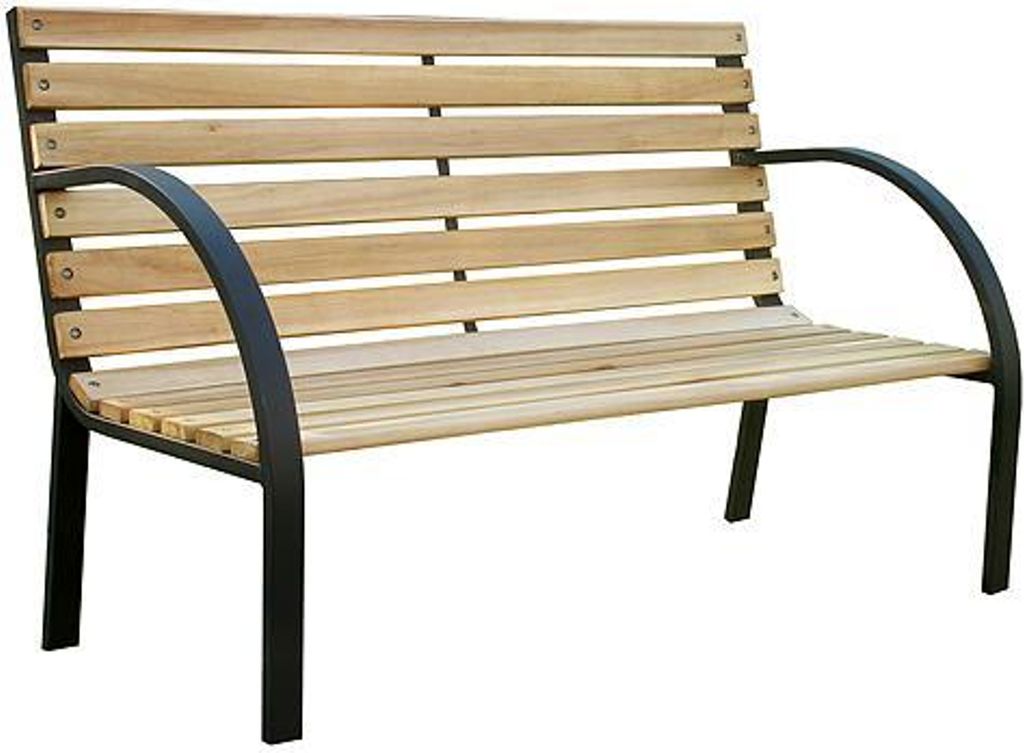 Panchina da giardino EVERILD, 125x55x75 cm Immagine del prodotto 