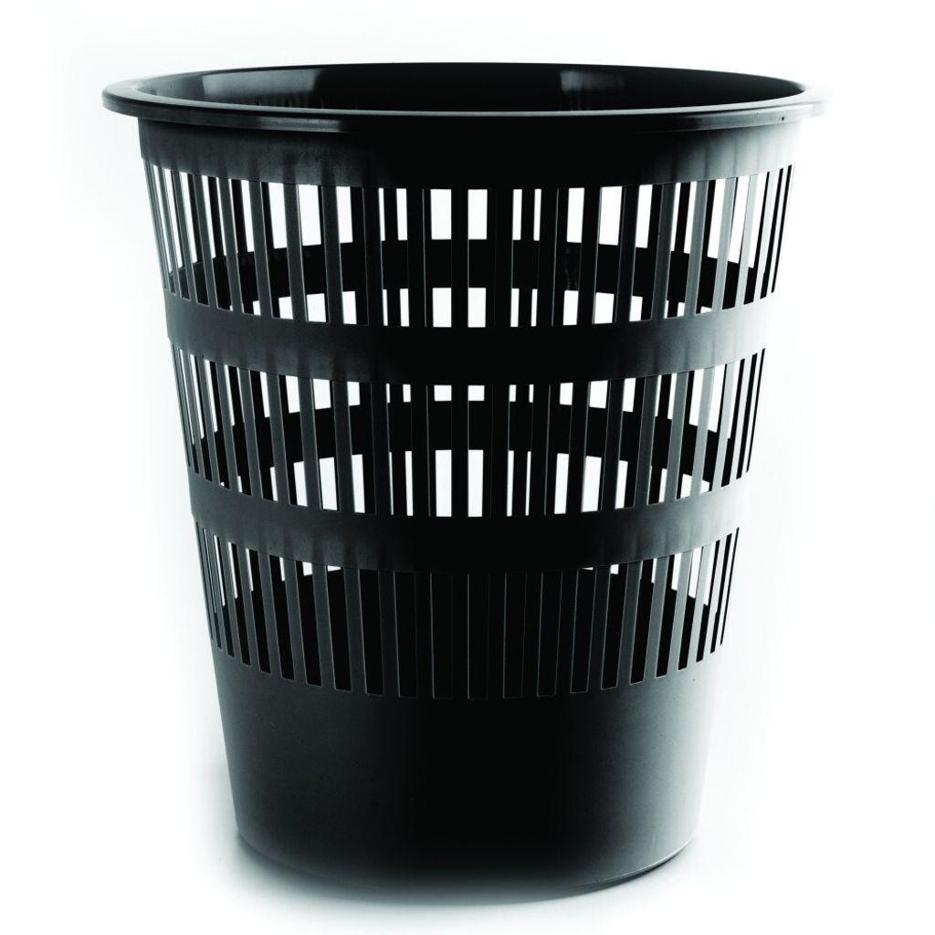 Cestino in PVC forato 12l. nero Immagine del prodotto 