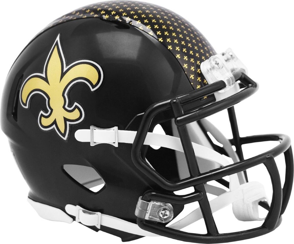 Riddell Speed Mini Football Helm ON-FIELD New Orleans Saints