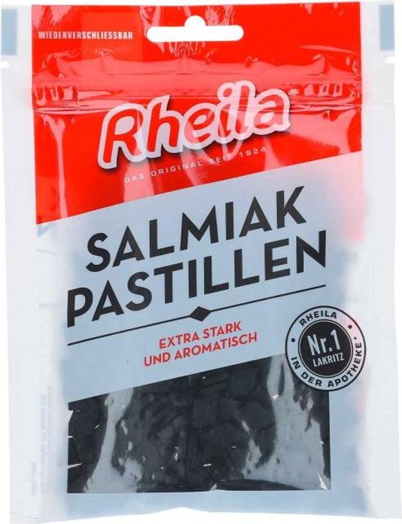 Rheila Salmiak Pastillen Extrastarke Pastillen Laktosefrei Produktbild 
