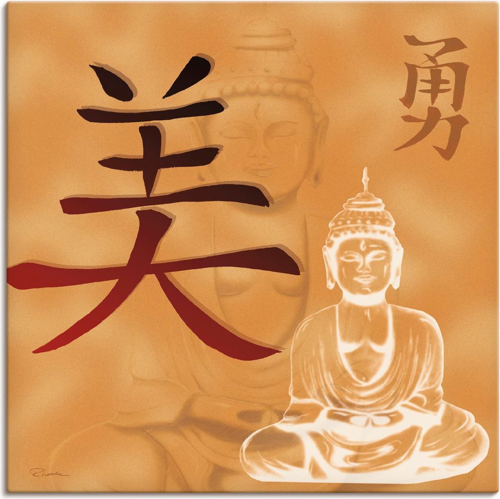 ARTland Leinwandbild Schönheit und Mut Größe: 100x100 cm