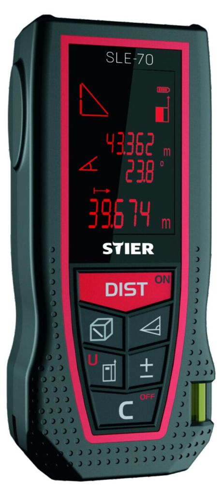 STIER Laser Entfernungsmesser SLE-70 70m, Lasermessgerät, Produktbild 