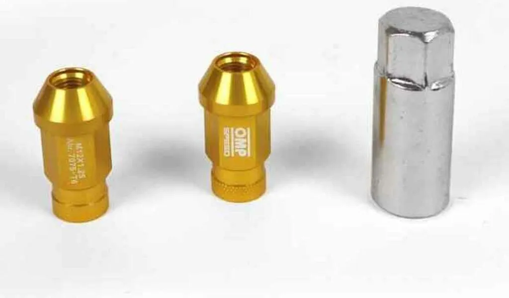 Set di dadi OMP 7075 Gold 40 mm 20 viti M12 x 1,25