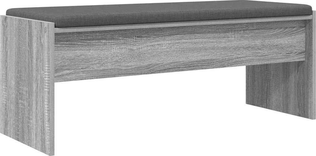 Flurbank mit Kissen Graues Sonoma 103 x 38 x 40 cm