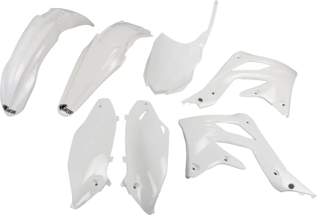 Carénage complet moto cross UFO blanc pour Kawasaki KXF 450 2013 à 2015
