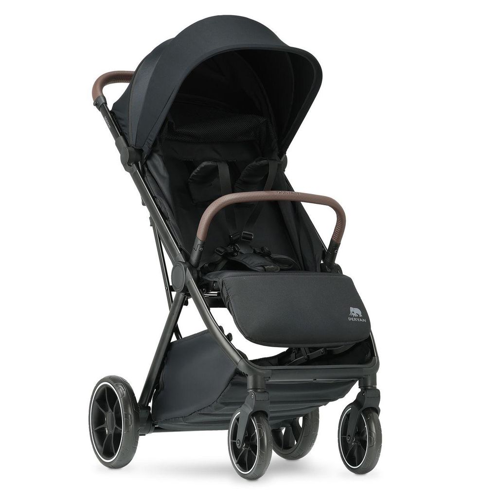 DERYAN Rolo XL Luxus Lehký Kočárek - Černý Obrázok produktu 
