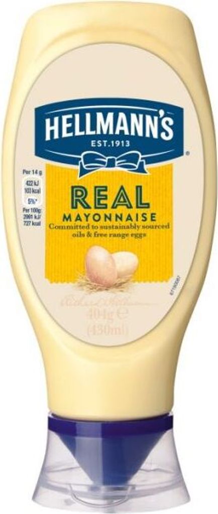 Hellmann's Real Mayonnaise 80 % Fett - 8 x 430 ml Produktbild 