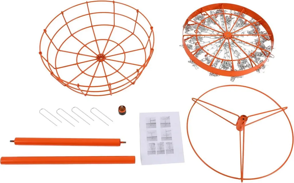 Cible de Disc Golf Portable avec Chaînes en Métal pour Extérieur