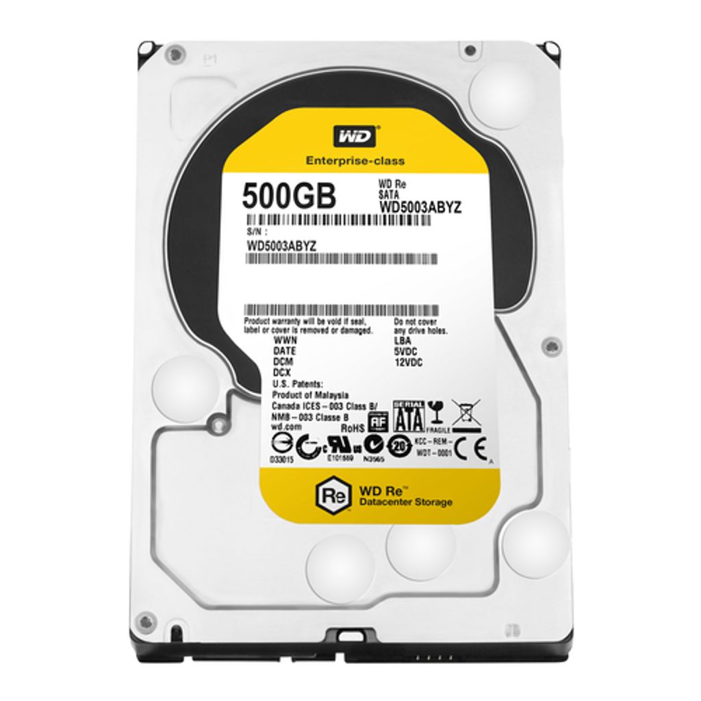 Disque dur WD RE 3.5" - 500 Go capacité de stockage - Image du produit 