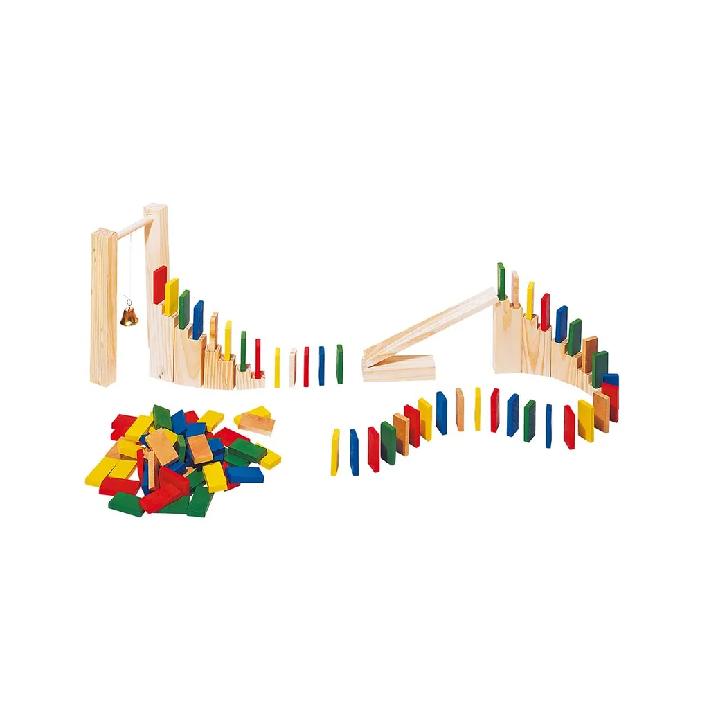 Toys Pure HS440 Rallye de dominos multicolore en sac coton durable