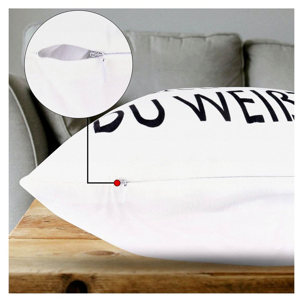 Kissenbezug für beste Freundin 45x45cm Geschenk zum Geburtstag und Weihnachten