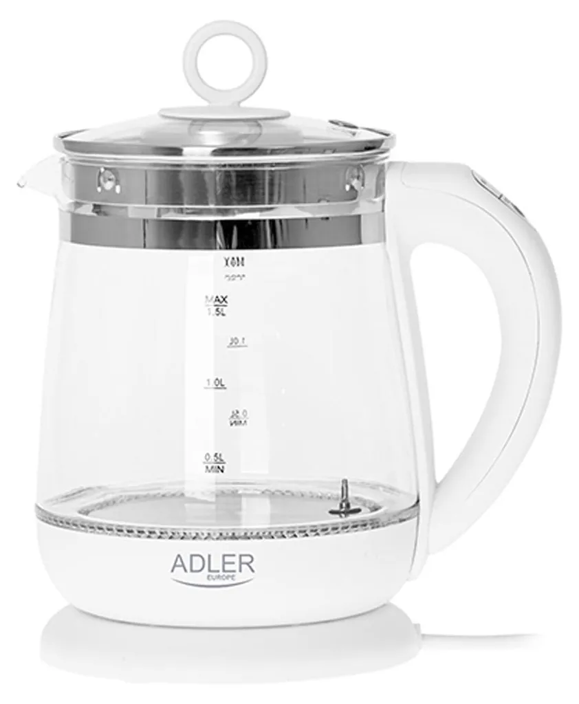 Bouilloire Électrique 2200W Adler AD 1299 avec Socle Rotatif 360°