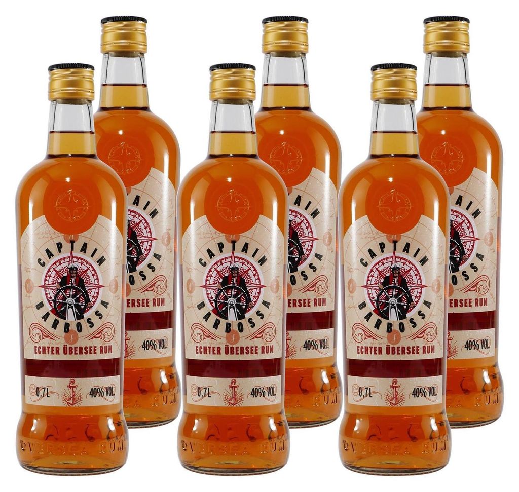 Captain Barbossa Rum 40% (6 x 0,7L)