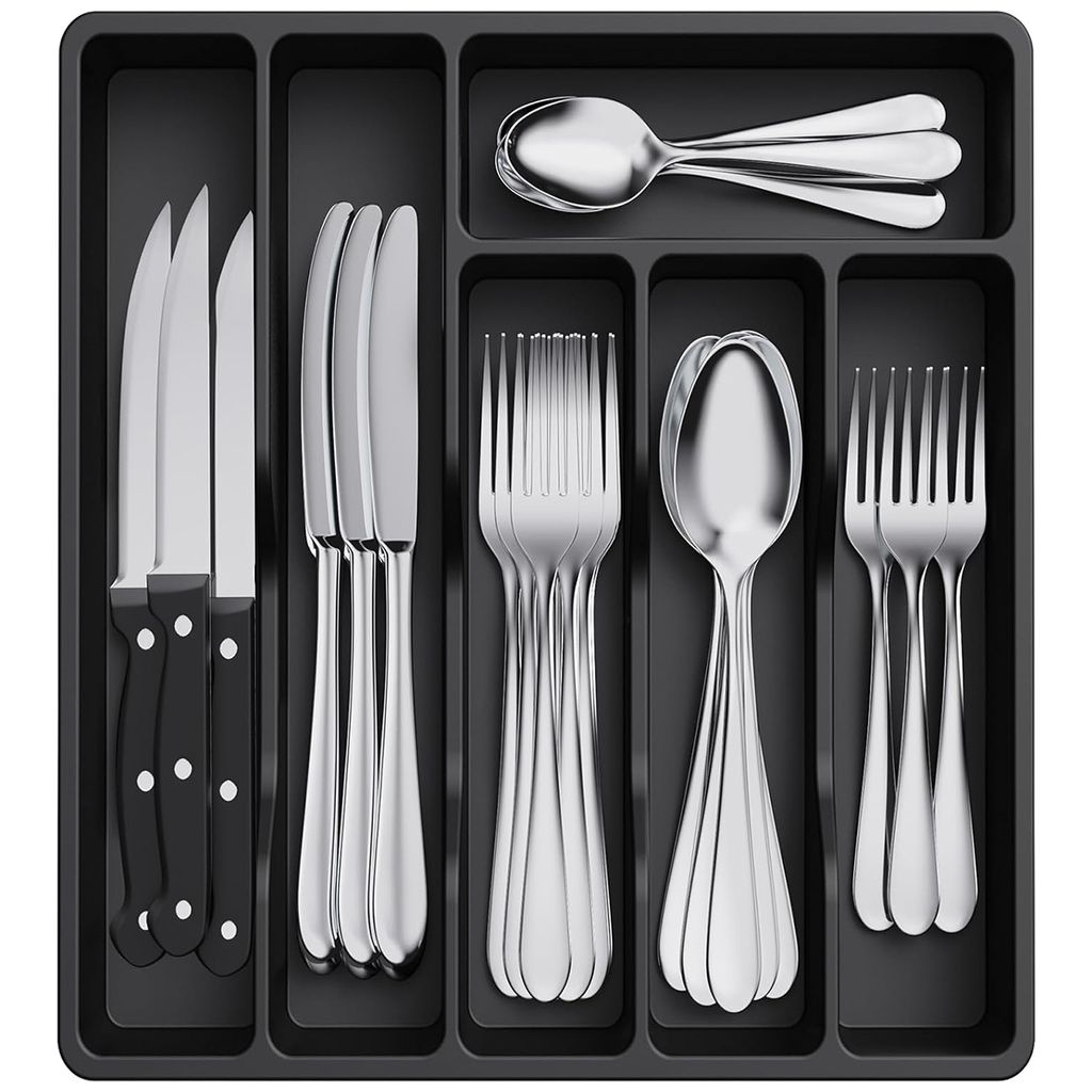 Schubkasteneinsatz Besteckkasten Mit Deckel Tragbar Besteck Produktbild 