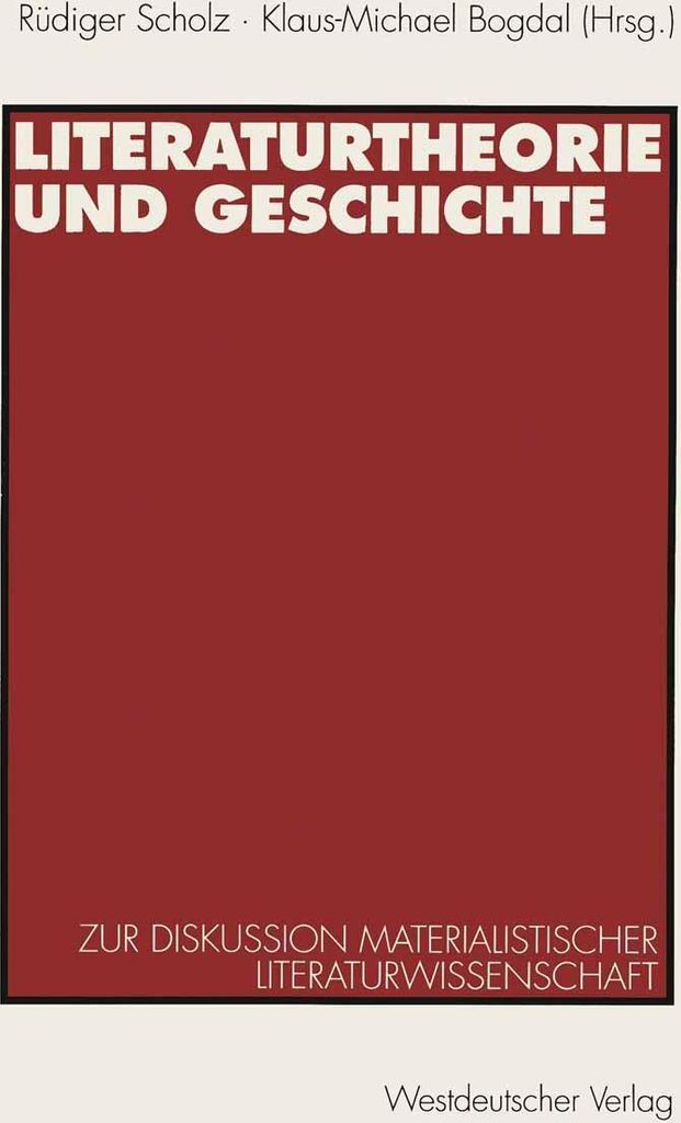 Literaturtheorie und Geschichte