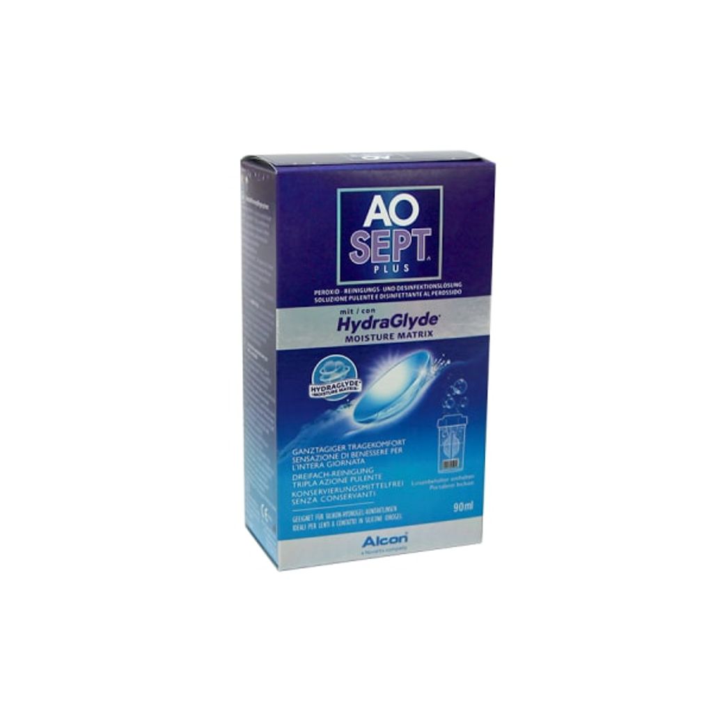 Aosept plus Hydraglyde Lösung Reise-Set 90 ml