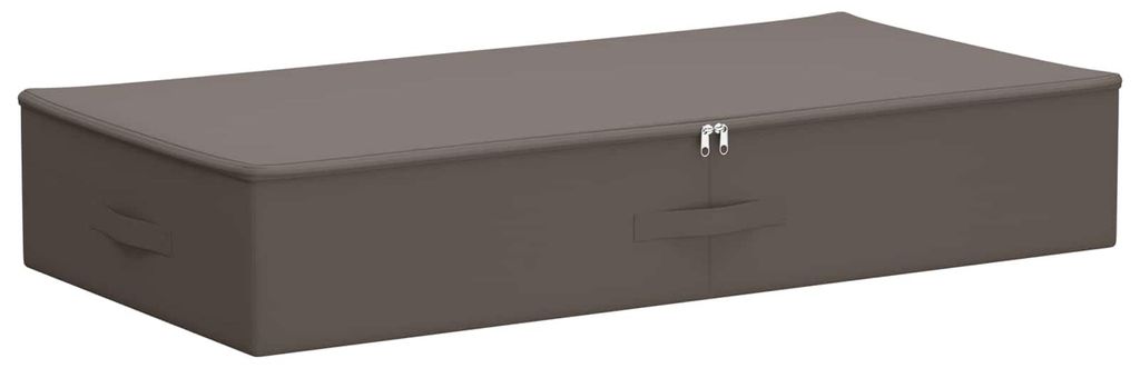 vidaXL Aufbewahrungsbox Grau 90 x 48 x 15 cm Vliesstoff