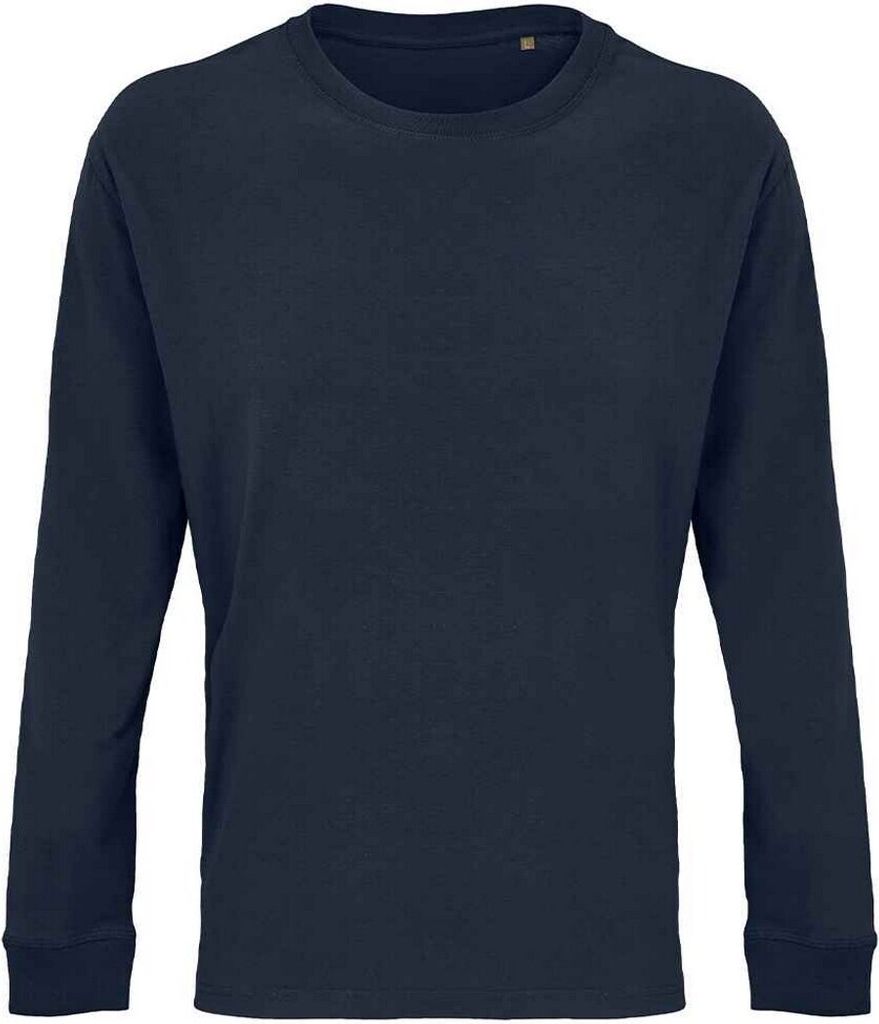 SOLS - "Pioneer" T-Shirt für Herren/Damen Uni Langärmlig PC5204 (M) (Dunkelblau)