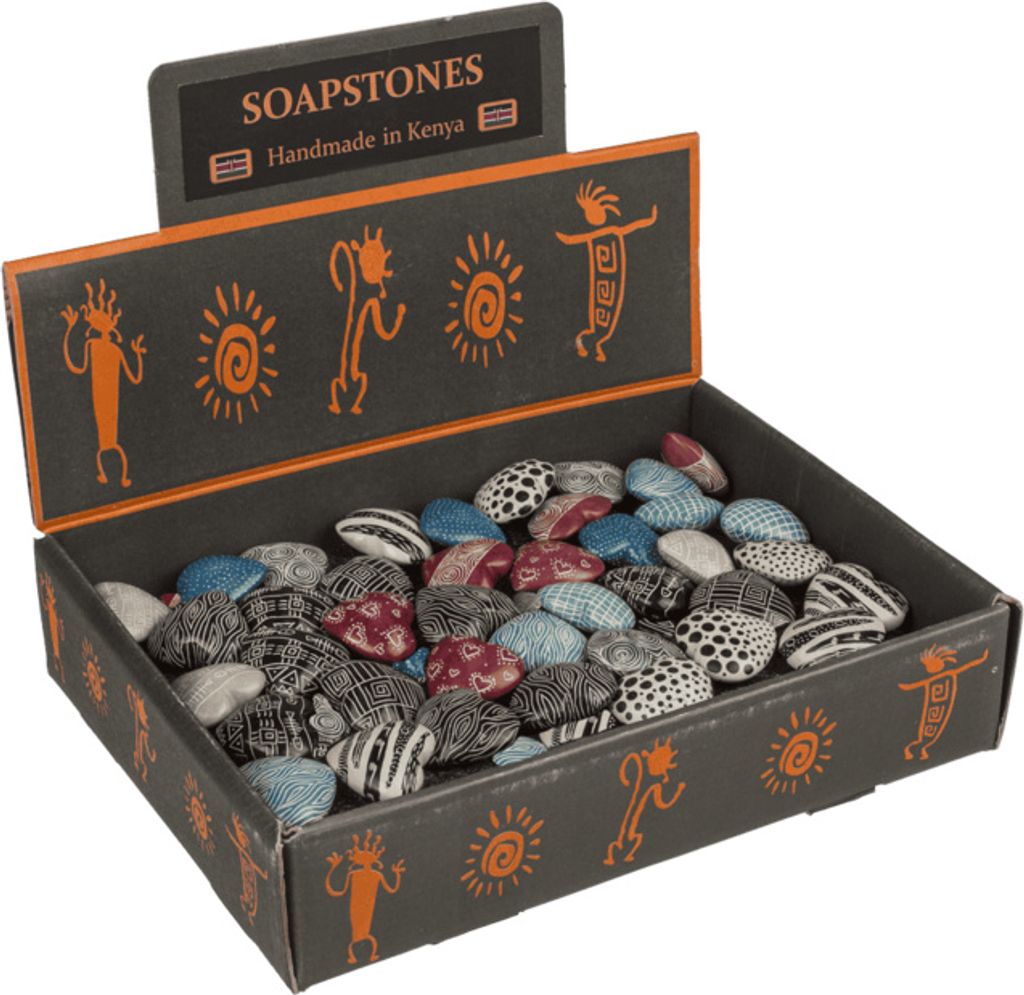 Ootb Specksteinherz handgefertigt in Kenia 3cm