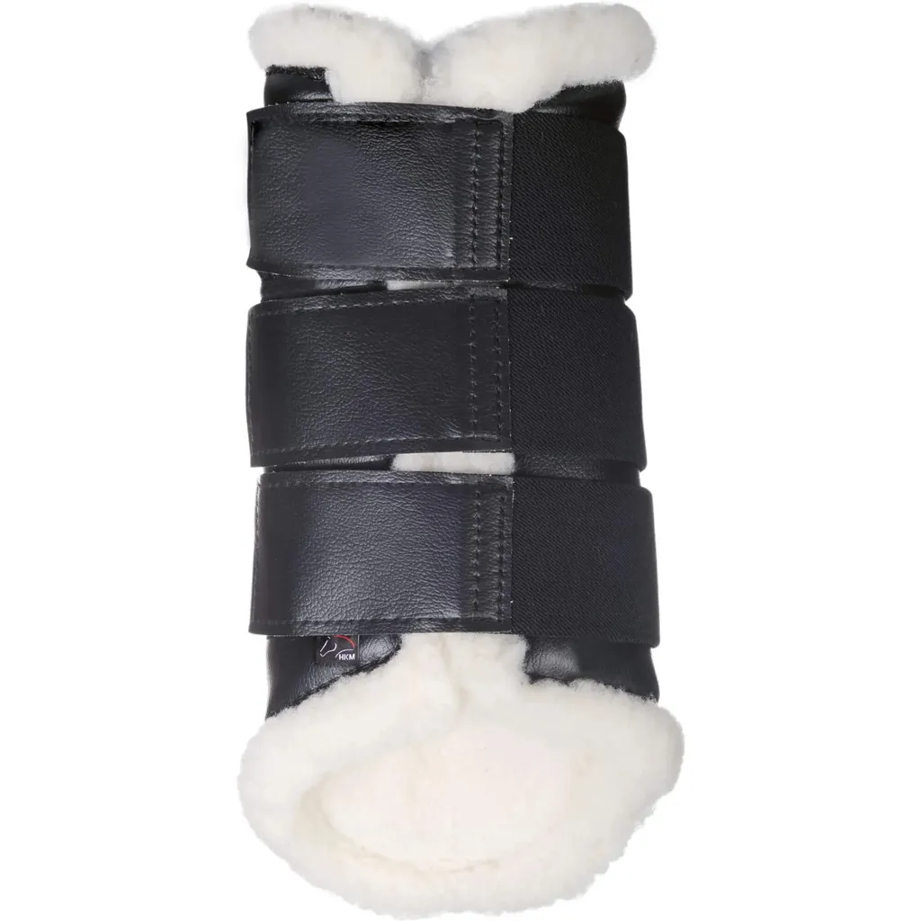Guêtres de dressage L Noir HKM Comfort - Idéal pour l'entraînement quotidien