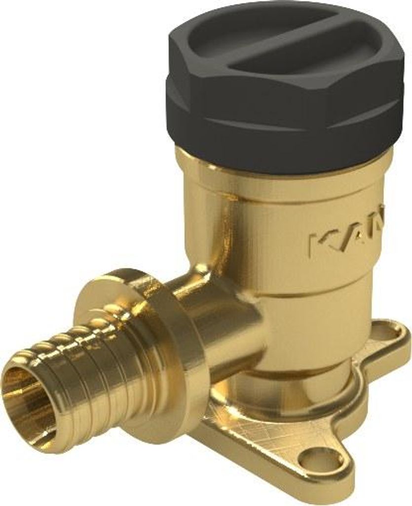 Messing-Wandanschlussbogen mit Ohren GW ultraLINE - 20 Rp1/2"" L = 41 mm