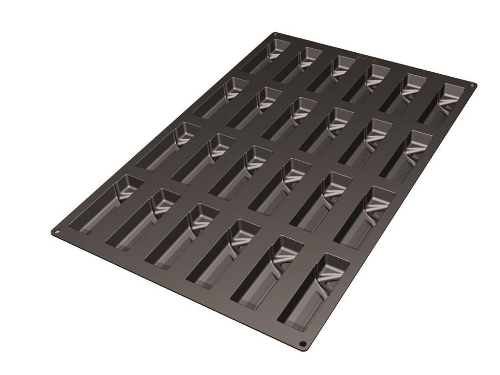 Backmatte Backform Silikon für Desserts Törtchen TRIANGLE 4x6=24 Mulden a 109ml Lebensmittelecht BPA-frei für Backofen/Mikrowelle/Gefrierschrank