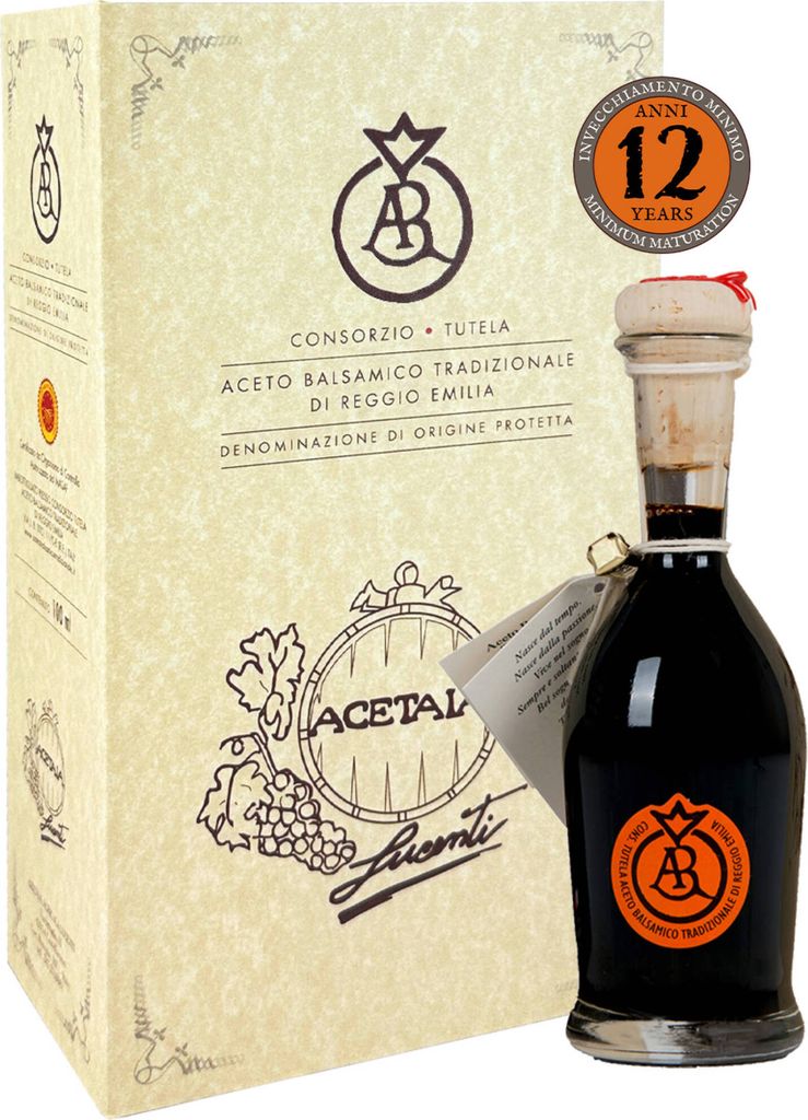 Balsamico-Essig von Reggio Emilia (IT) g.U -- Älter als 12 Jahre - Aragosta (Hummer Etikette)