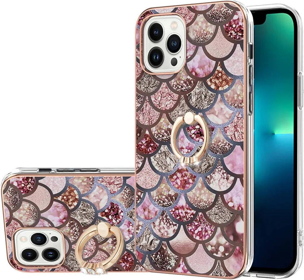 Cover iPhone 13 Pro Max Caffè Design - Protezione TPU con Ring