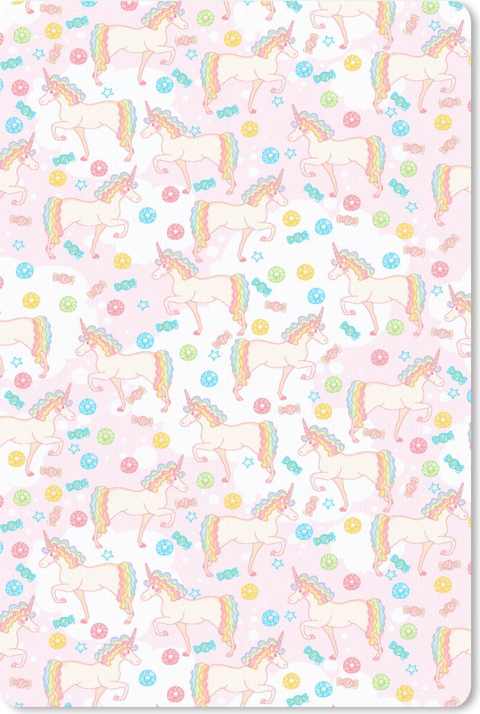 MuchoWow Mauspad Mousepad Einhorn - Bonbon - Regenbogen 40x60 cm - Mousepads - Maus Mat - Pad - Mausunterlage - Schreibtisch Accesoire