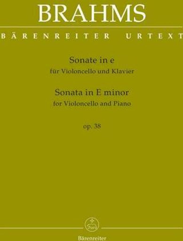 Sonate e-Moll op.38für Violoncello und Klavier