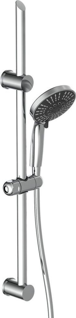 Set de douchette ADRIA - 5 fonctions - barre 63 cm - chromé Image du produit 