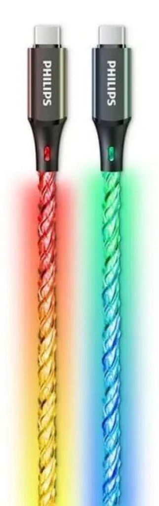 Kábel na párty PHILIPS DLC5130C/00 USB-C na USB-C s RGB Obrázok produktu 