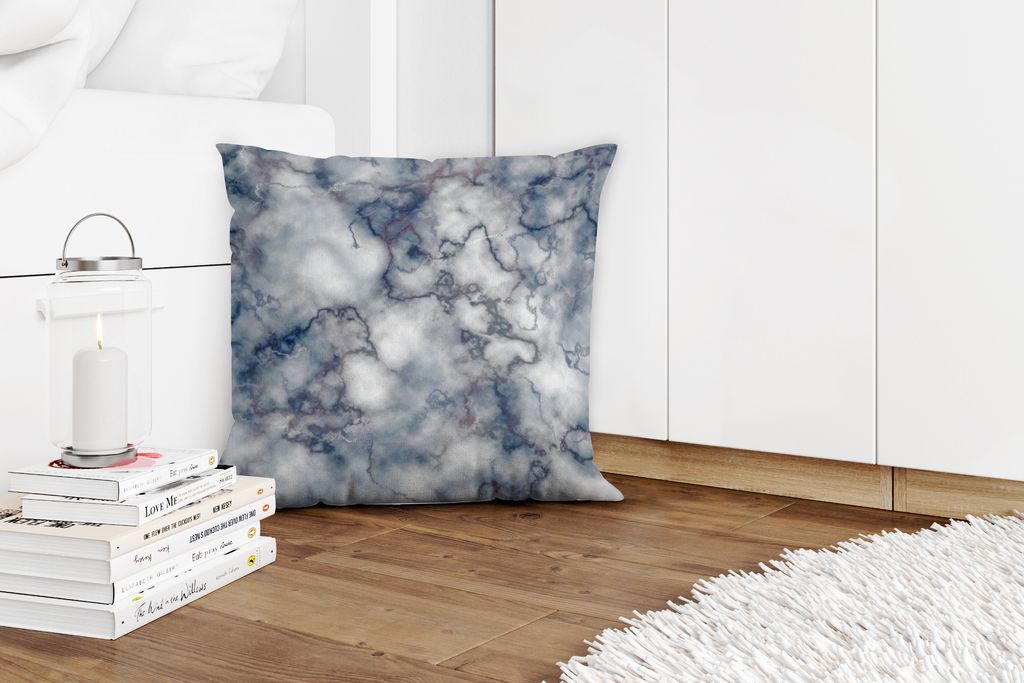 MuchoWow Zierkissen Sofakissen Wohnzimmer Dekokissen 45x45 cm Marmor - Steine - Achat - Schlafpolster - Polster für das Sofa