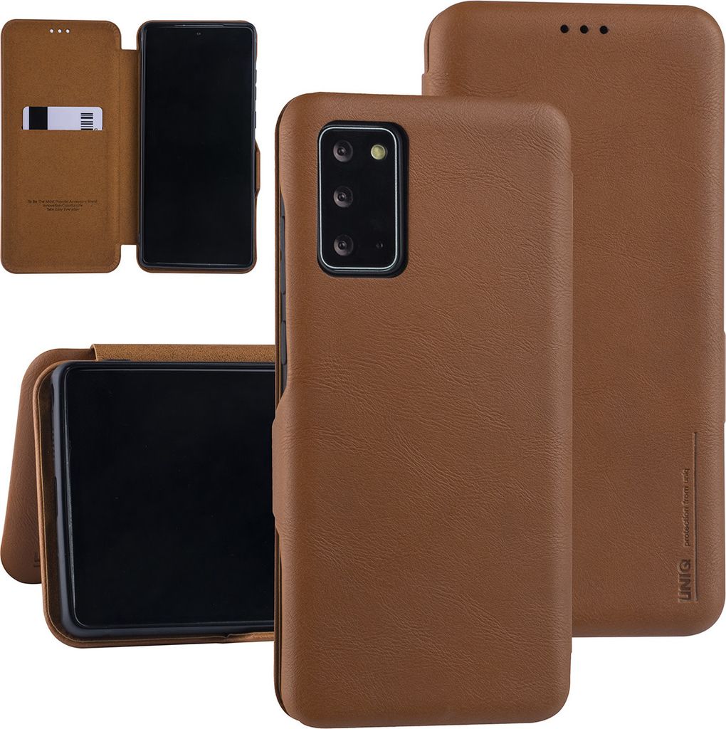 Samsung Galaxy Note 20 Light Brown Book type case - Card Holder