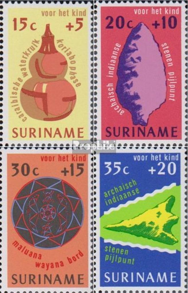 Briefmarken Surinam 1975 Mi 698-701 (kompl.Ausg.) postfrisch Für das Kind