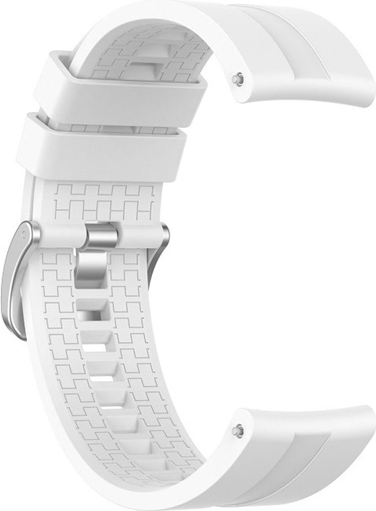 BStrap Silicone Cube Armband für Huawei Watch GT 42mm, white