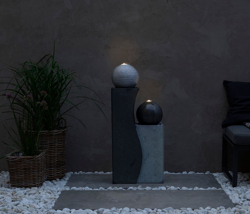Dehner Gartenbrunnen Ying Yang mit LED Beleuchtung, ca. 94 Produktbild 8