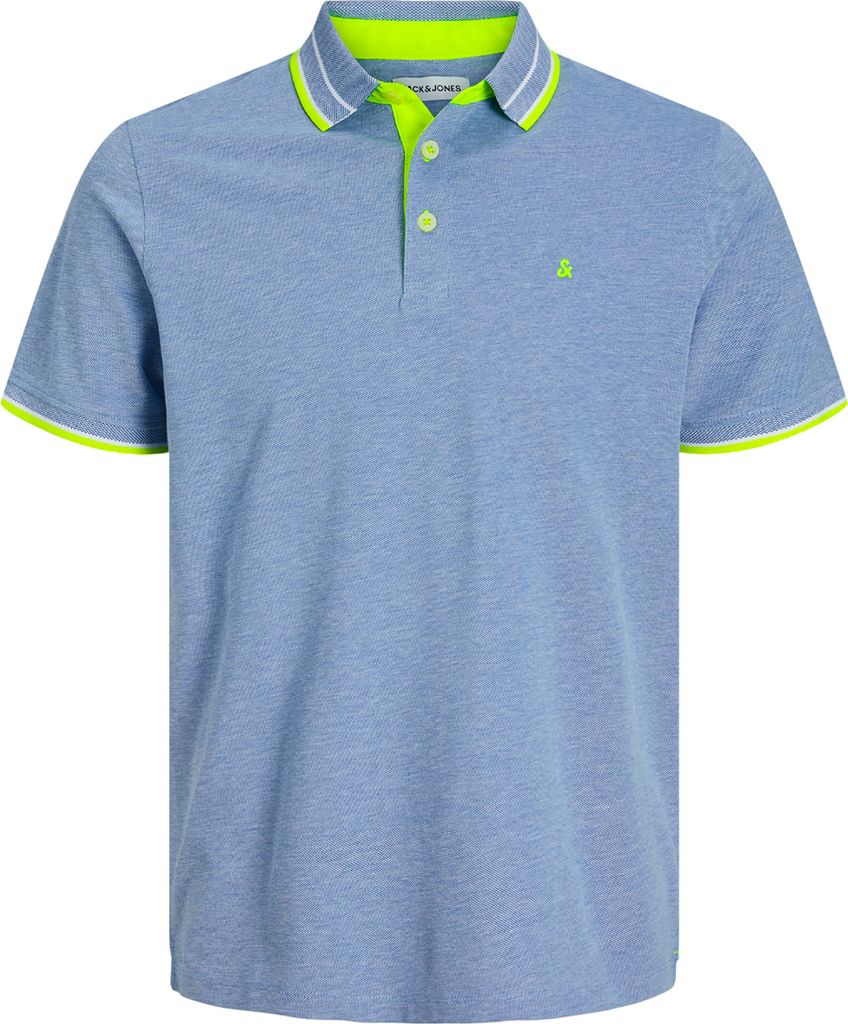 Jack&Jones Poloshirt XXL hellblau melange JJEPAULOS
